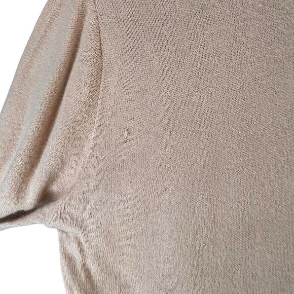 Vintage Cardigan Medium Tan Button Up Soft Knit Classic Preppy Cozy Union Made - Picture 11 of 14
